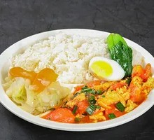 Tomato and Egg Rice Bowl