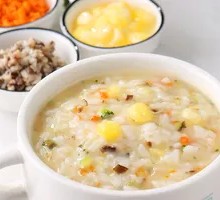 Seasonal Vegetable Sprouted Rice Porridge
