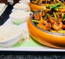 Spicy Stir-Fried Spare Ribs and Shrimp
