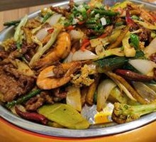 Spicy Beef and Shrimp Hot Pot (Large)