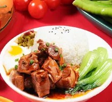 Braised Pork Ribs with Rice