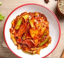 Spiced Chicken with Wide Noodles