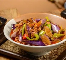 Eggplant with Minced Pork and Green Pepper
