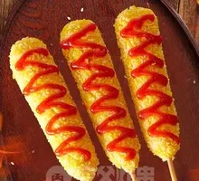 Melted Cheese Hot Dog Sticks