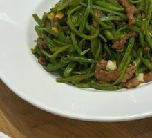 Beef Strips with Lentils