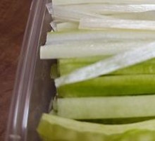 Cucumber and Green Onion Strips