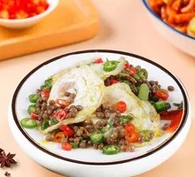 Stir-fried Tofu with Sunny-side-up Egg