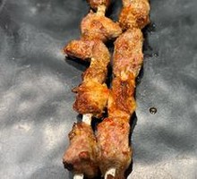 Lamb Skewers on Iron Rods