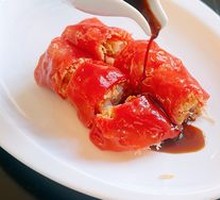 Crispy Shrimp Red Rice Noodle Roll