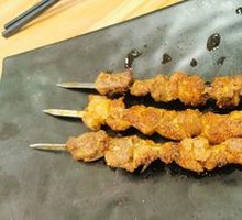 Lamb Skewers on Iron Rods