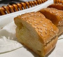 Appetizer Bread with Cheese Mushroom Sauce