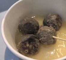 Beef tendon meatballs