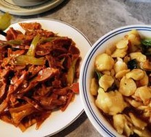 Stir-fried Meat with Hand-Torn Noodles