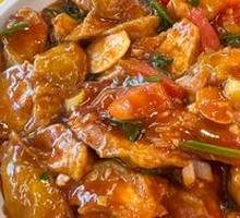 Fried Eggplant in Oil Sauce