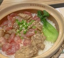Crispy腊肠 & Chicken Claypot Rice