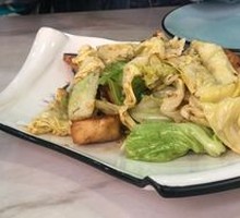 Spiced Flatbread Stir-Fried with Bok Choy
