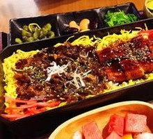 Eel and Beef Rice Combo