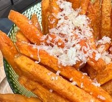 Cheesy Sweet Potato Fries
