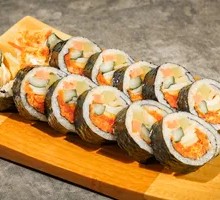 Spicy Kimchi Seaweed Rice Roll