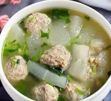 Winter Melon and Pork Meatball Soup