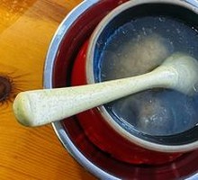 Century Egg and Pork Dumpling Soup