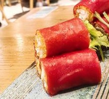 Golden Shrimp Red Rice Noodle Rolls