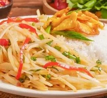 Shredded Potato Rice Bowl