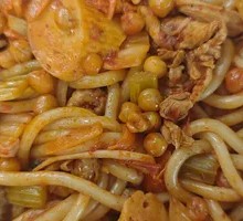 Sour Cabbage Chicken Fried Rice Noodles