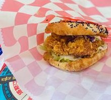 Spicy Chicken Leg Chinese Burger
