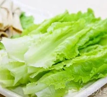Blanched lettuce