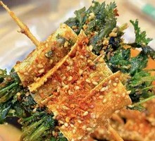 Crispy Tofu Skin Rolls with Cilantro