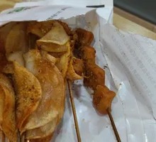 Fried Enoki Mushroom Rolls