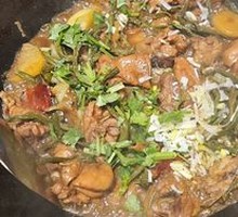 Stewed Pork Ribs and Chicken Pot