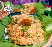 Potato Egg and Eggplant Sauce Rice Wrap