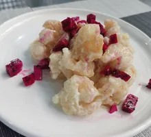 Fresh Fruit Mustard Shrimp Balls
