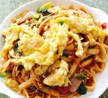 Egg Fried Knife-Cut Noodles