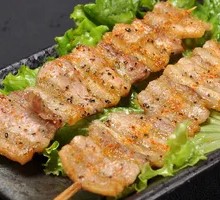 Charcoal-Grilled Pork Belly Skewers