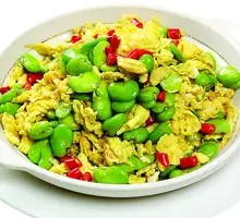 Fava Bean and Egg Stir-Fry