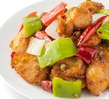 Stir-Fried Spicy Chicken with Pepper and Garlic