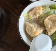 Tofu Puffs, Napa Cabbage, and Vermicelli Soup