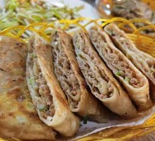 Diced Meat Layered Pancake