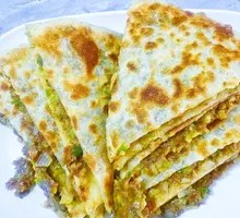 Pork and scallion dumplings