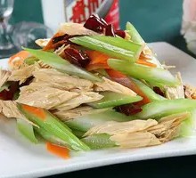 Celery with Tofu Skin Salad