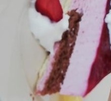 Colorful Strawberry Mousse Cake