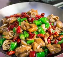 Spicy Pork Intestines Stir-fry