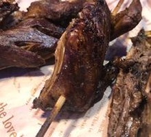 Charcoal-Broiled Live Pigeon