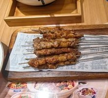 Skewered Lamb on Steel Rod
