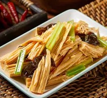 Celery with Tofu Skin Salad