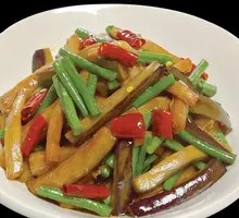 Eggplant and Green Bean Stir-Fry