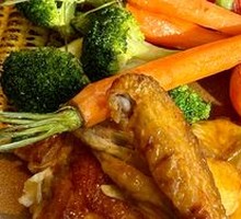 Spicy Cream Roasted Chicken Kimchi Rice Casserole